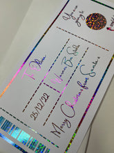 Load image into Gallery viewer, Scratch to reveal SWIRL personalised voucher / ticket