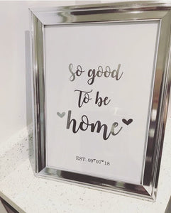 So good to be home