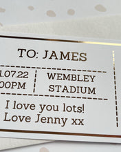 Load image into Gallery viewer, Scratch to reveal personalised voucher / ticket