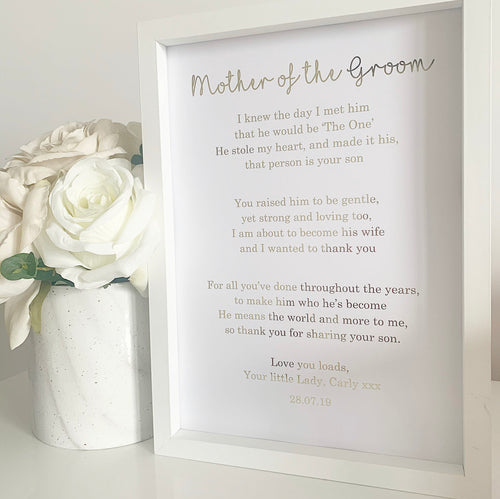 Mother of the Groom Foil Print (IMother in Law) V2