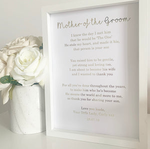 Mother of the Groom Foil Print (IMother in Law) V2