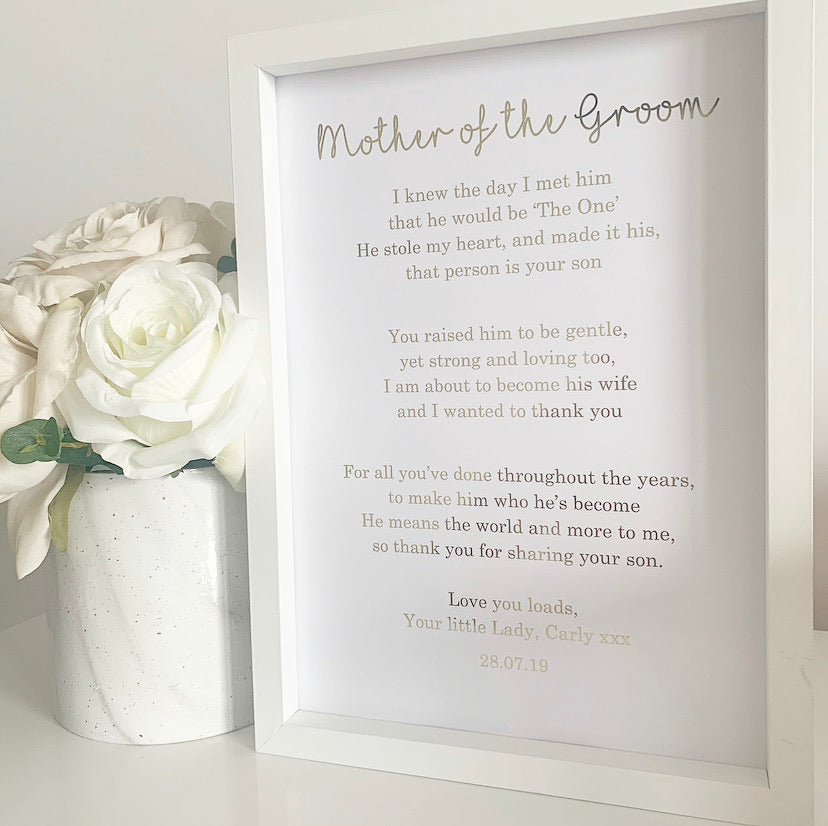 Mother of the Groom Foil Print (IMother in Law) V2