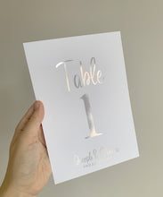 Load image into Gallery viewer, Foil Table numbers
