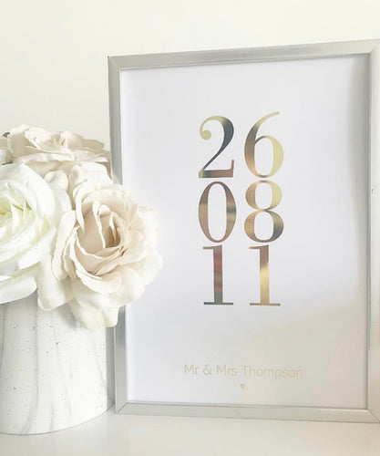 Anniversary Date Print