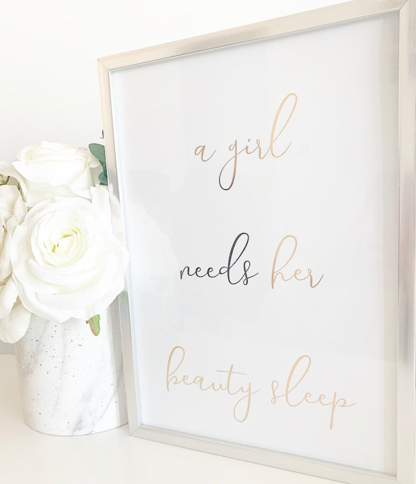 A girl needs her beauty sleep