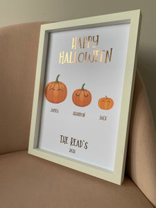 Happy Halloween Family Print