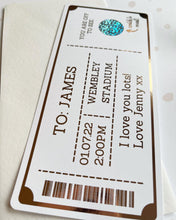 Load image into Gallery viewer, Scratch to reveal personalised voucher / ticket