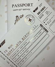Load image into Gallery viewer, Personalised ticket &amp; passport voucher