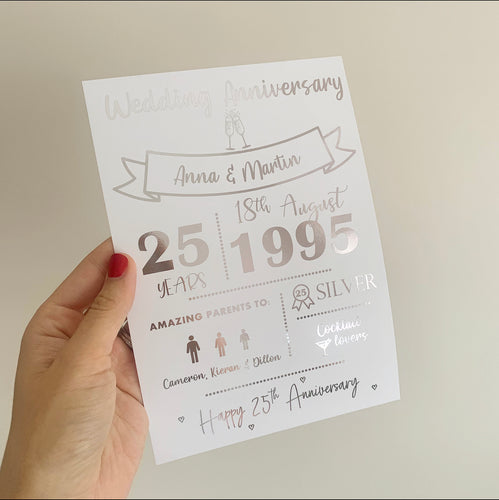 Wedding Anniversary / Year Print - v2