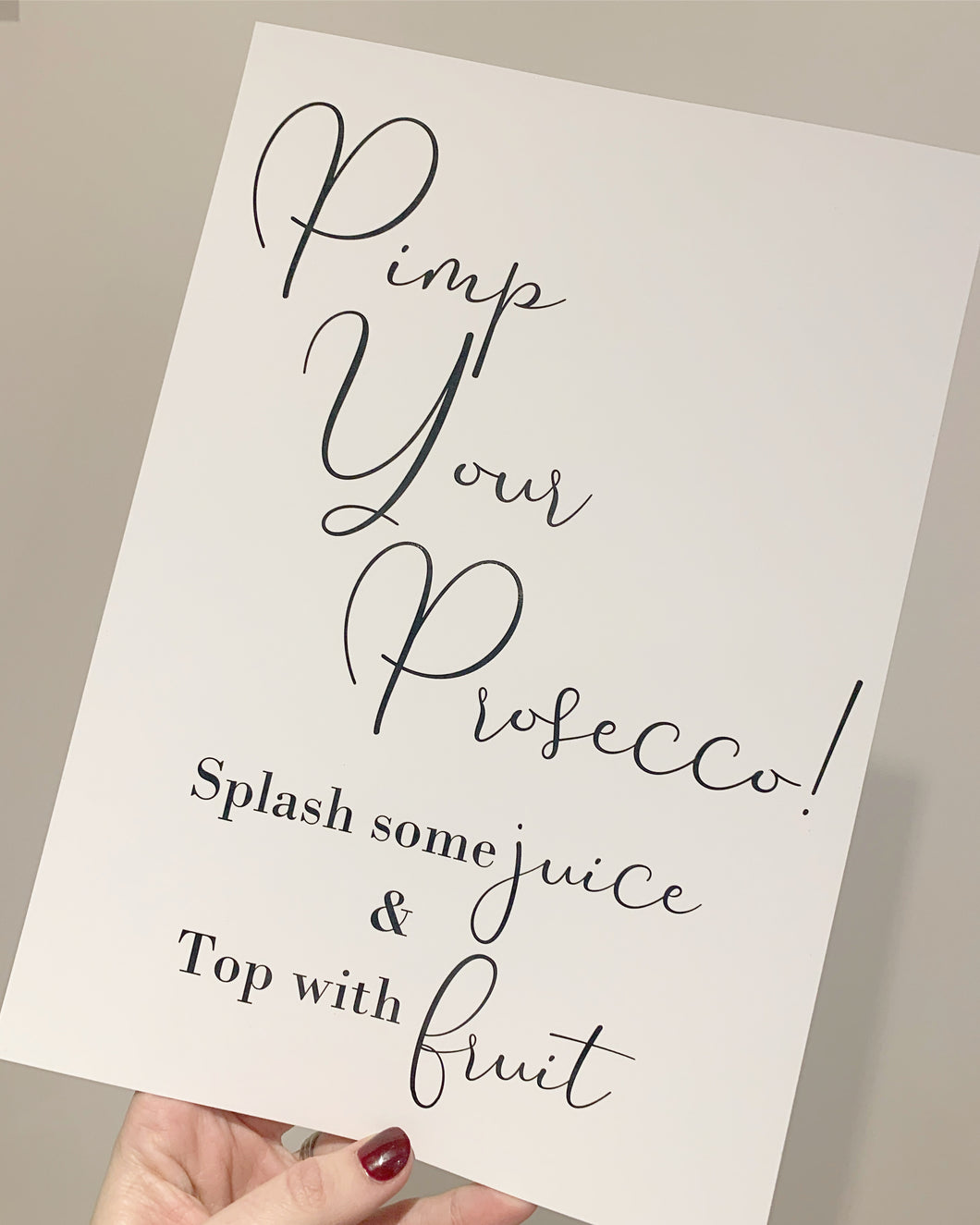 Pimp your prosecco