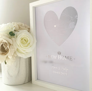 Our New / First Home Map Print