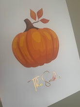 Load image into Gallery viewer, Personalised Pumpkin Halloween Print