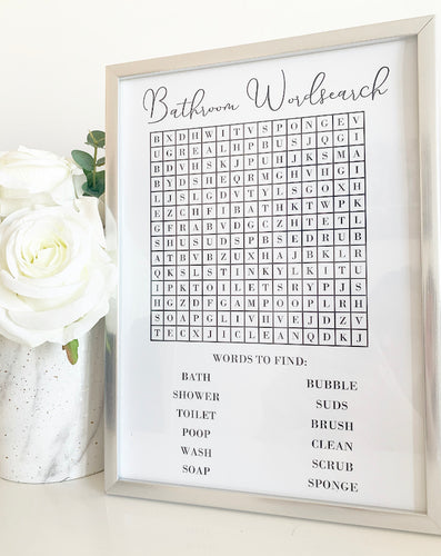 Bathroom Wordsearch