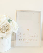 Load image into Gallery viewer, Baby Reveal / Annoucement Print V2