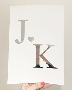 Double Initial Print
