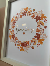 Load image into Gallery viewer, Halloween Family Wreath Print