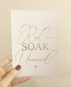 Relax, soak, unwind v2
