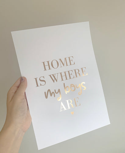 Home is where my boys are