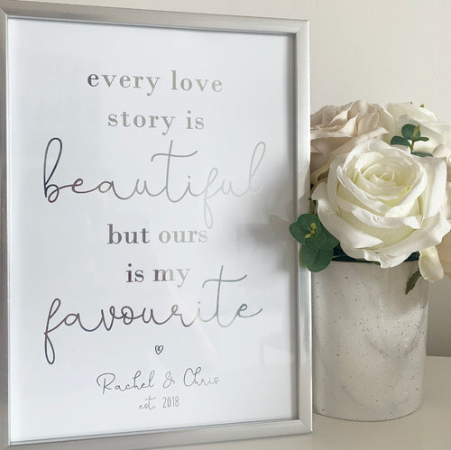 Every love story is beautiful but ours is my favourite