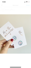 Load image into Gallery viewer, He or She baby gender reveal scratch off cards