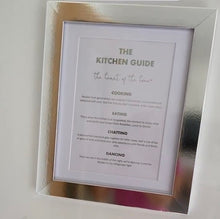 Load image into Gallery viewer, The Kitchen Guide Foil Print