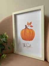 Load image into Gallery viewer, Personalised Pumpkin Halloween Print