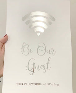 Be our Guest Wifi Print - V2