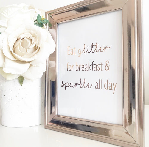 Glitter for breakfast