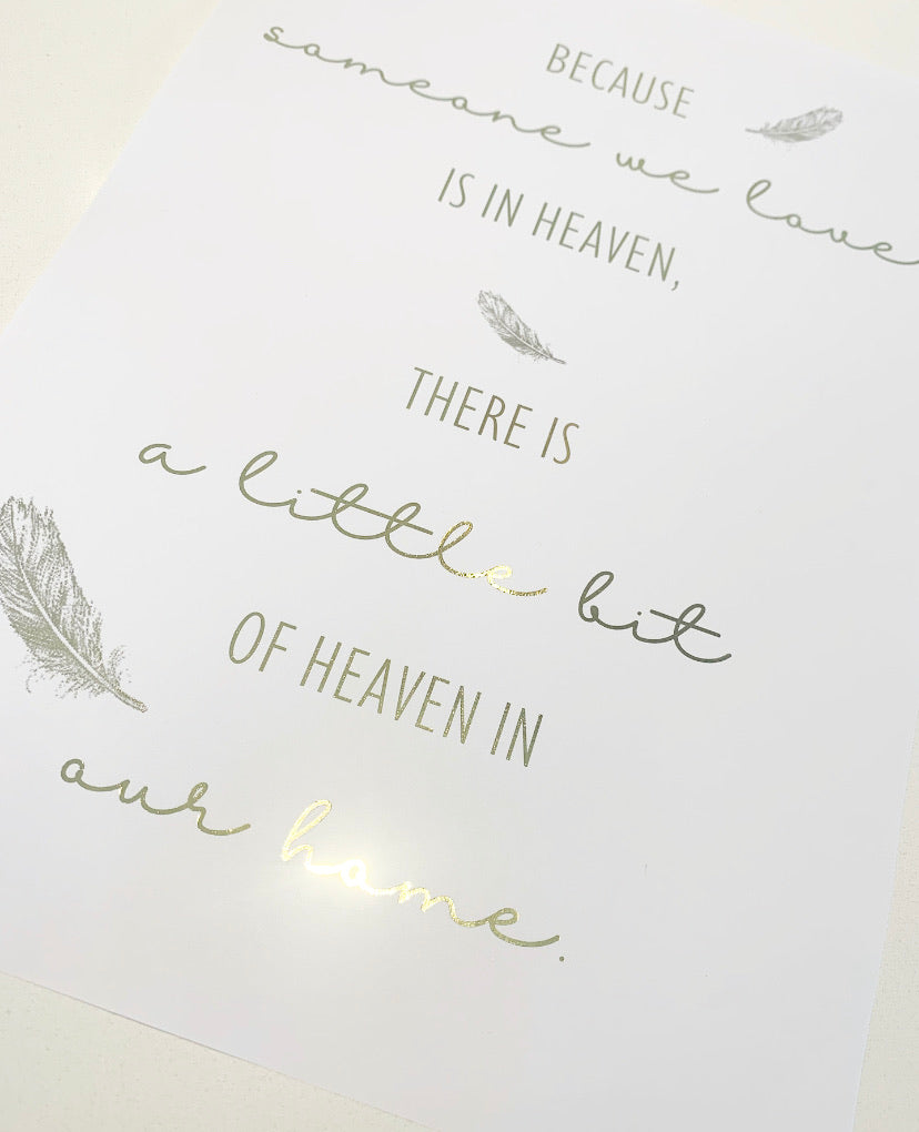Heaven in our home print