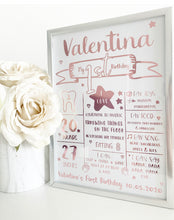Load image into Gallery viewer, Baby’s 1st Birthday Print