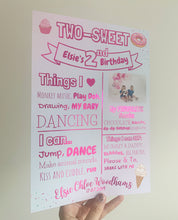 Load image into Gallery viewer, Two-sweet 2nd Birthday Print