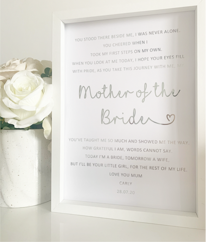 Mother of the Bride Foil Print - v2