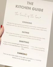 Load image into Gallery viewer, The Kitchen Guide Foil Print