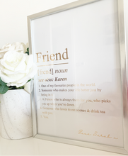 Load image into Gallery viewer, Personalised Friend Print