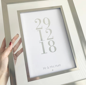 Anniversary Date Print