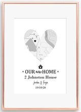 Load image into Gallery viewer, Our New / First Home Map Print