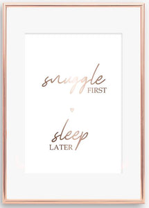 Snuggle first sleep later