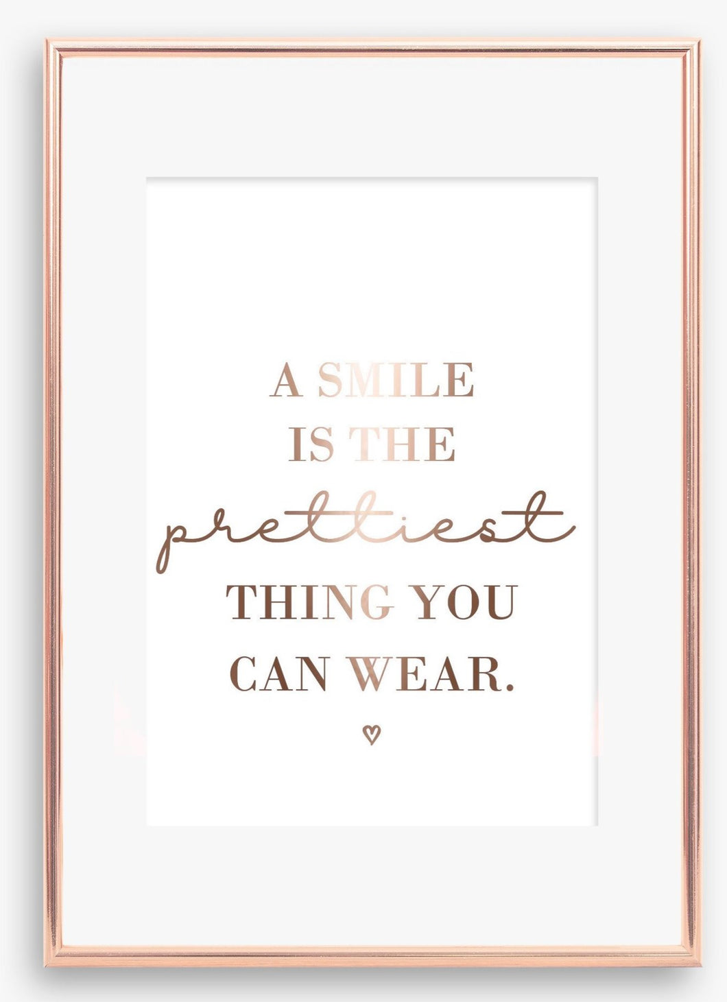 A smile is the prettiest thing you can wear