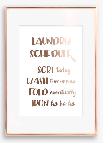 Laundry Schedule