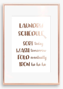 Laundry Schedule