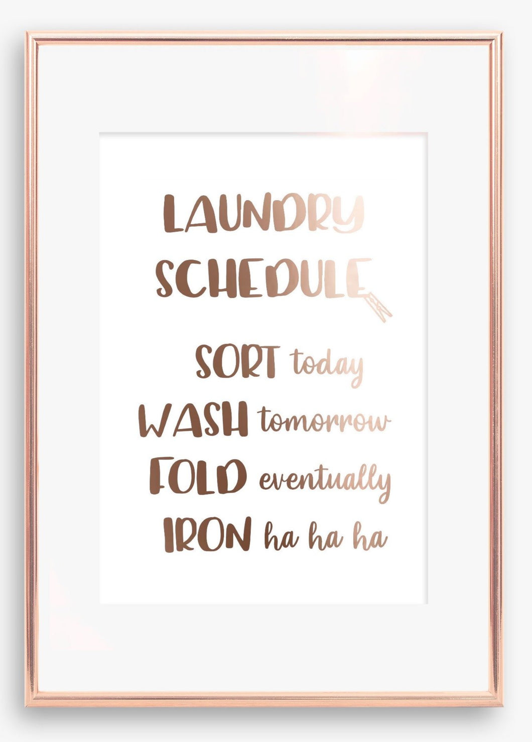 Laundry Schedule