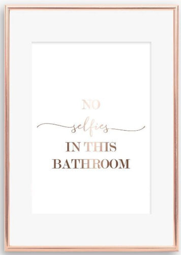 No selfies in this bathroom