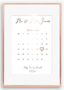 Wedding Anniversary / Date Print